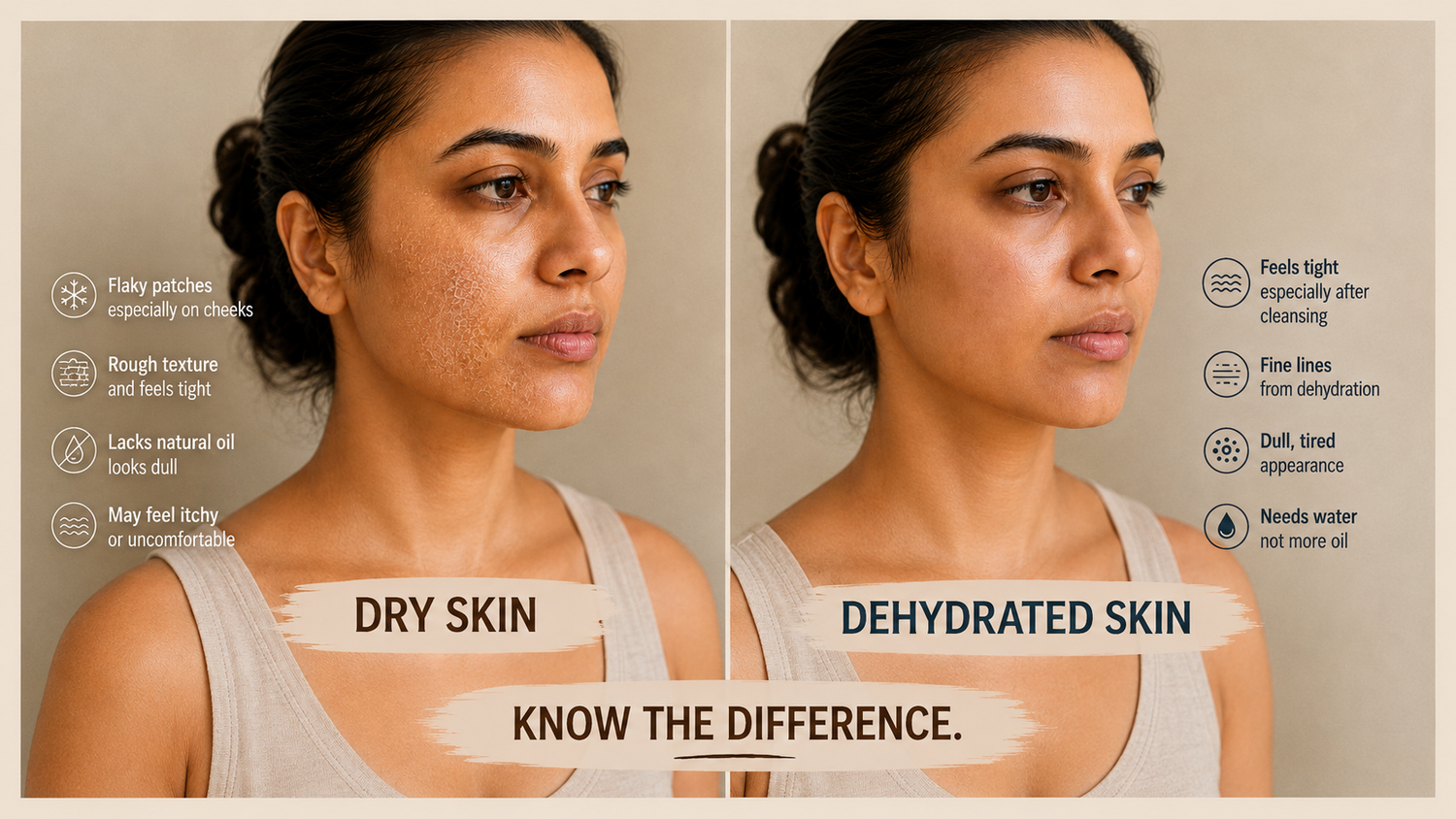 Dry vs Dehydrated Skin: How to Tell the Difference & Fix It