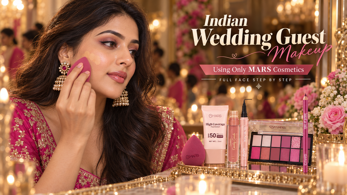 Indian Wedding Guest Makeup Using Only MARS Cosmetics - Full Face Step by Step