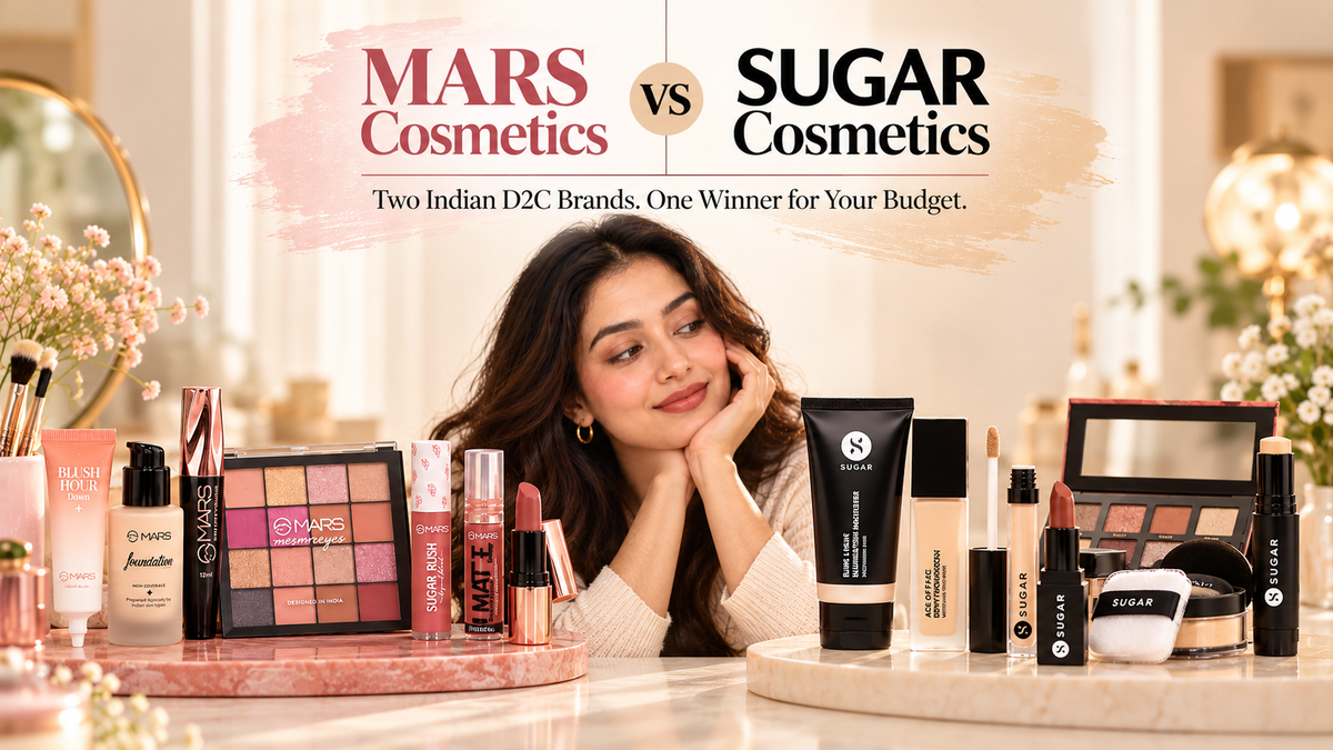 MARS Cosmetics vs Sugar Cosmetics: Two Indian D2C Brands, One Winner for Your Budget