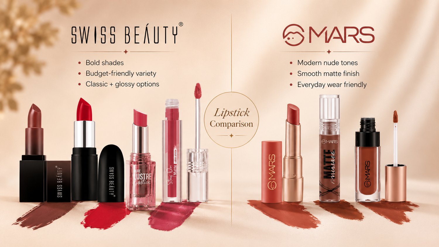 MARS vs Swiss Beauty Lipstick - Which Is Better for Indian Skin in 2026?