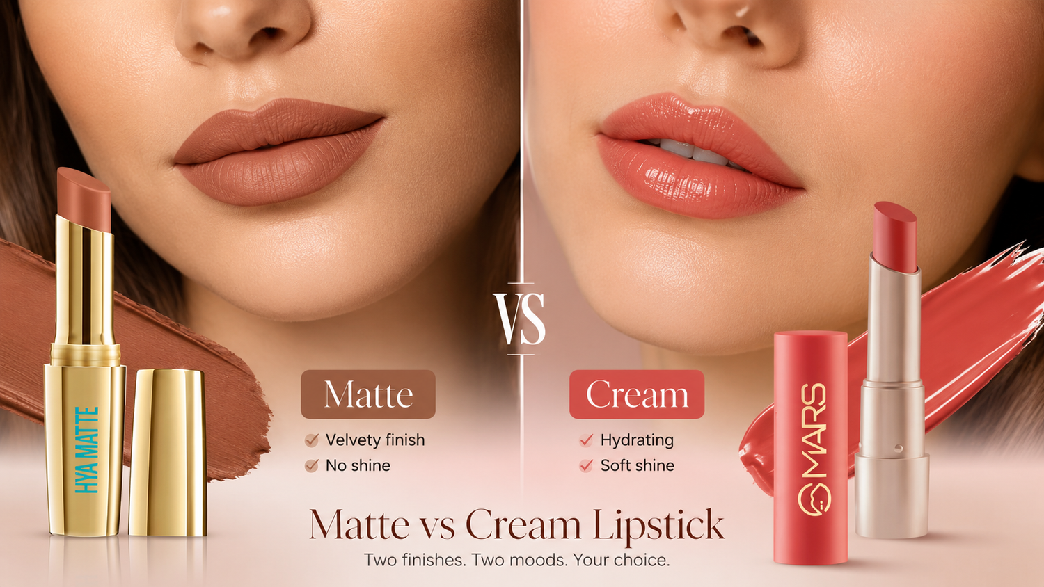 Matte vs Cream Lipstick: How Are They Different and Which Lasts Longer?