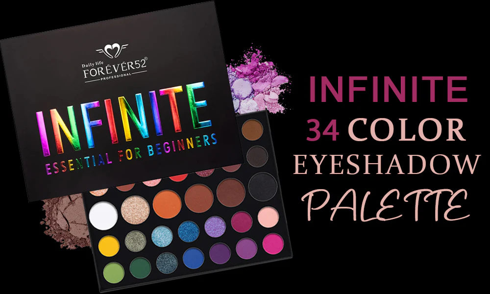 Daily Life Forever52 Infinite 34 Color Eyeshadow Palette, 70.2g