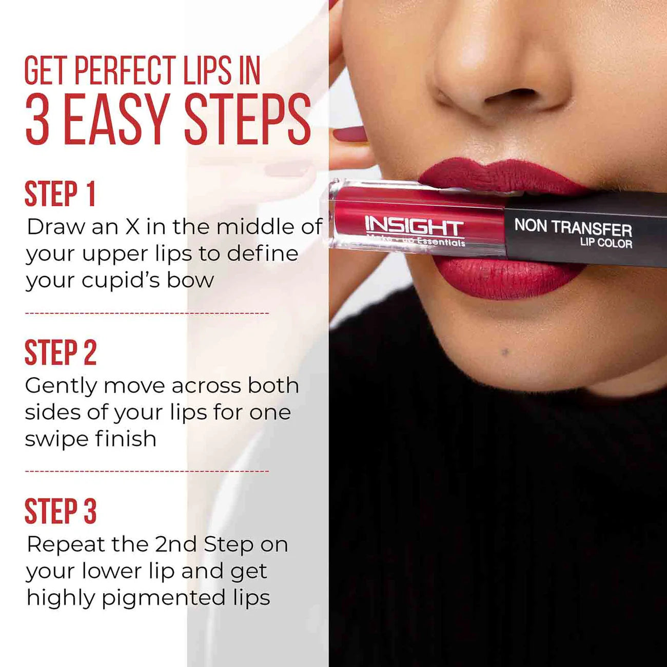 Insight Cosmetics Non-Transfer Lip Color, 4ml