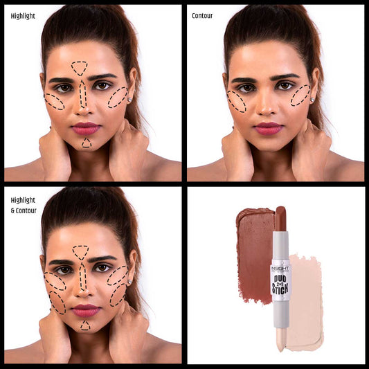 Insight Cosmetics Duo Stick Conceal Contour + Highlighter, 8.5g