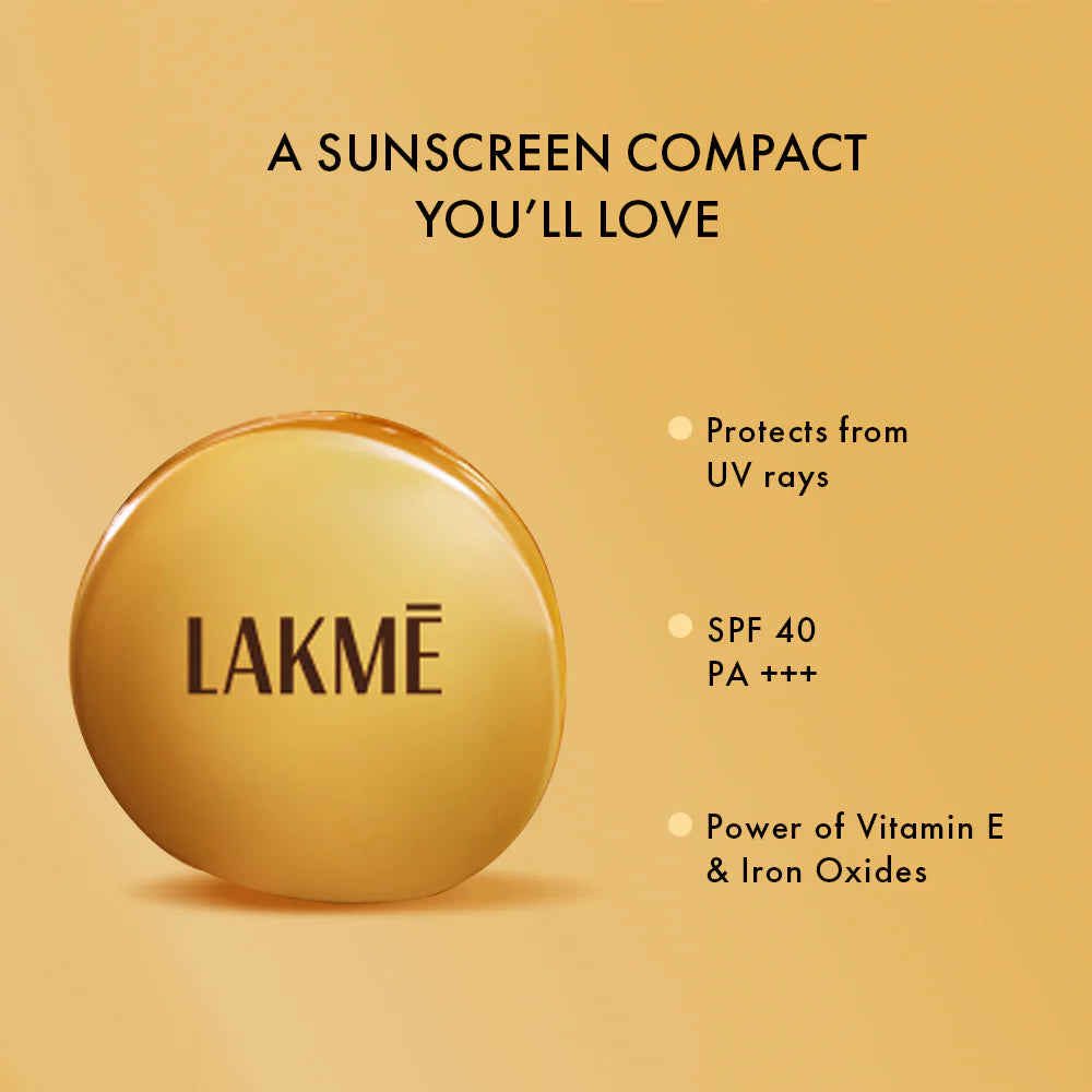 Lakmē Sun Expert Ultra Matte SPF 40 PA+++ Compact, 7g