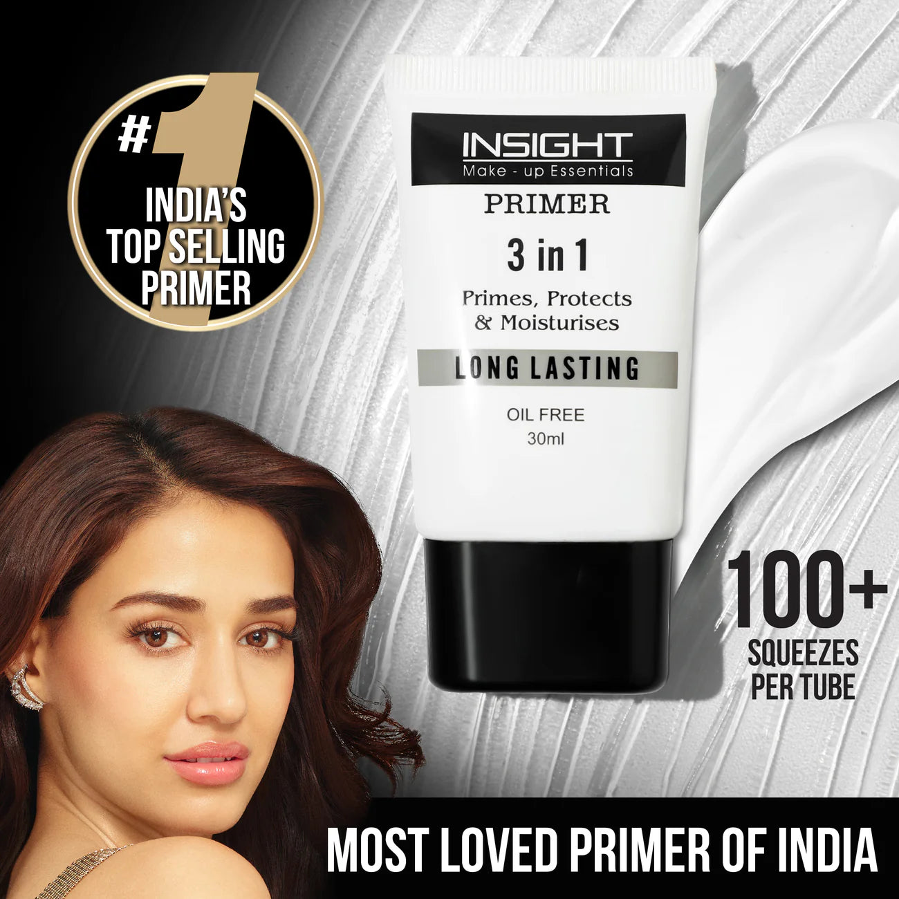 Insight Cosmetics 3 In 1 Long Lasting Primer, 30ml