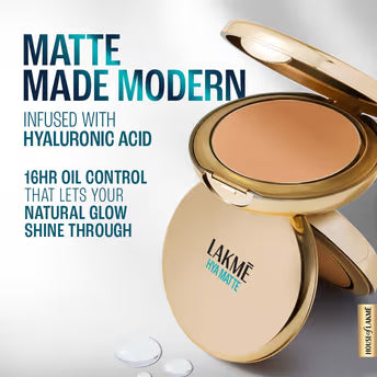 Lakmē 9to5 Hya Matte Pressed Powder , 9g