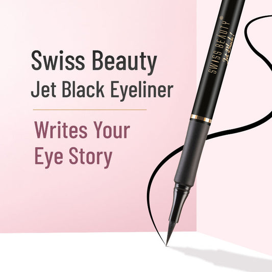 Swiss Beauty Jet Black Eyeliner Pen, 1.2g