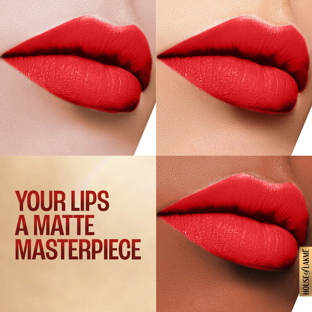 Lakmē 9to5 Powerplay Priming Matte Lipstick, 3.6g