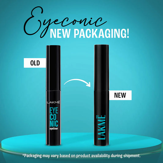 Lakmē 9 to 5 Eyeconic Liquid Eyeliner, Black, 4.5ml