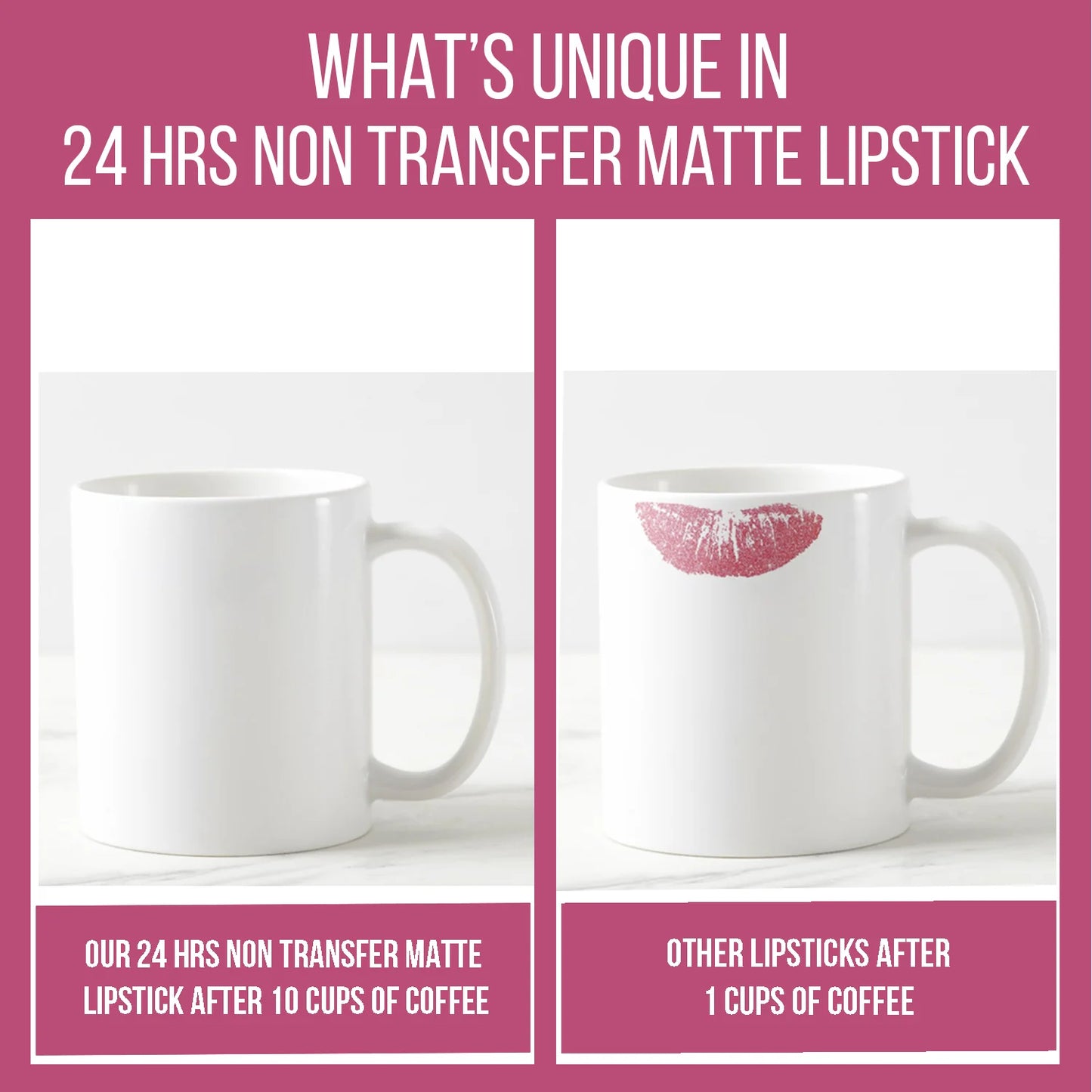 Insight Cosmetics 24 Hrs Non Transfer Matte Lipstick, 3g