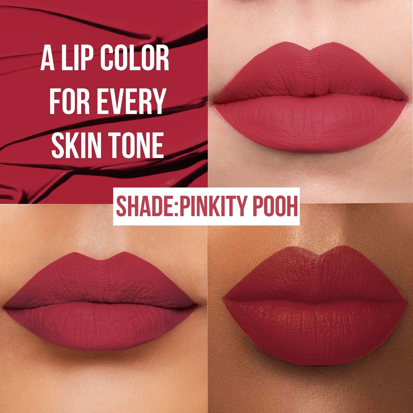 Insight Cosmetics 24 Hrs Non Transfer Matte Lipstick, 3g