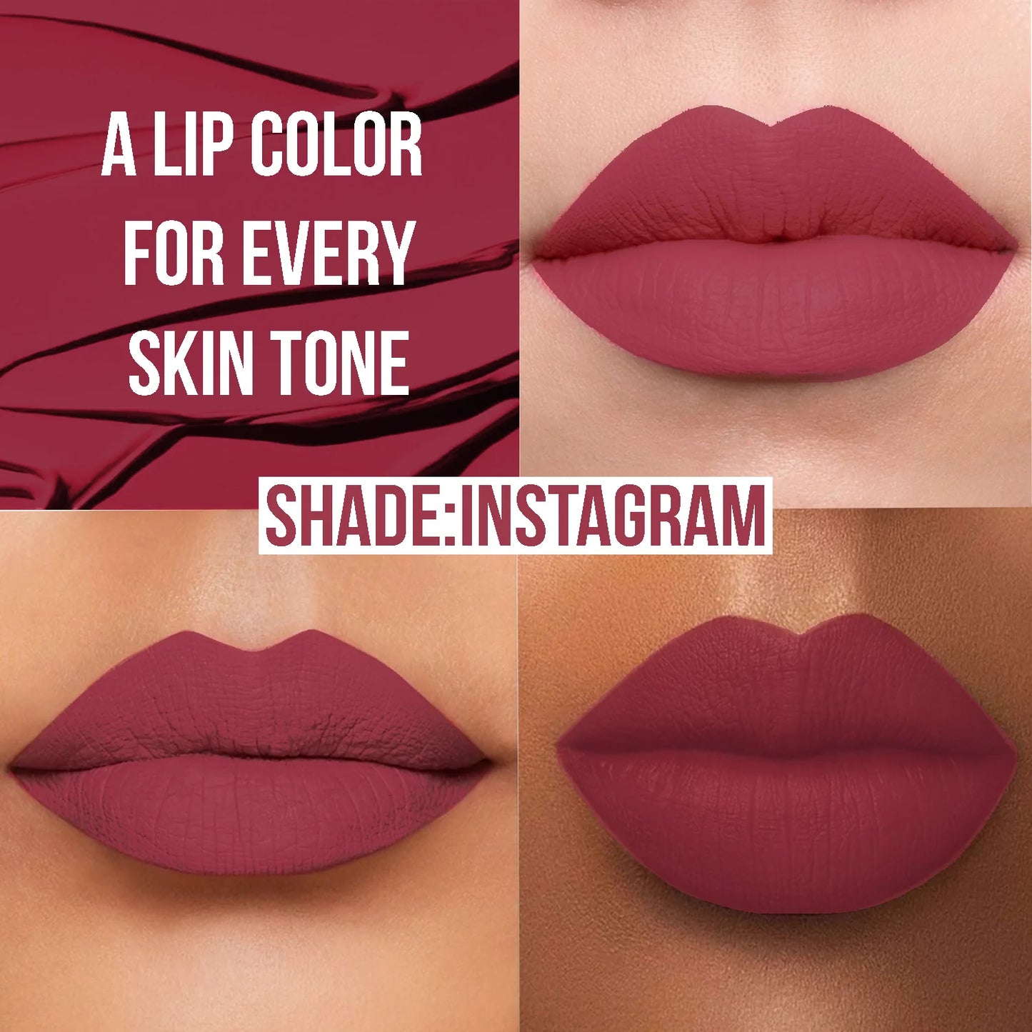 Insight Cosmetics 24 Hrs Non Transfer Matte Lipstick, 3g