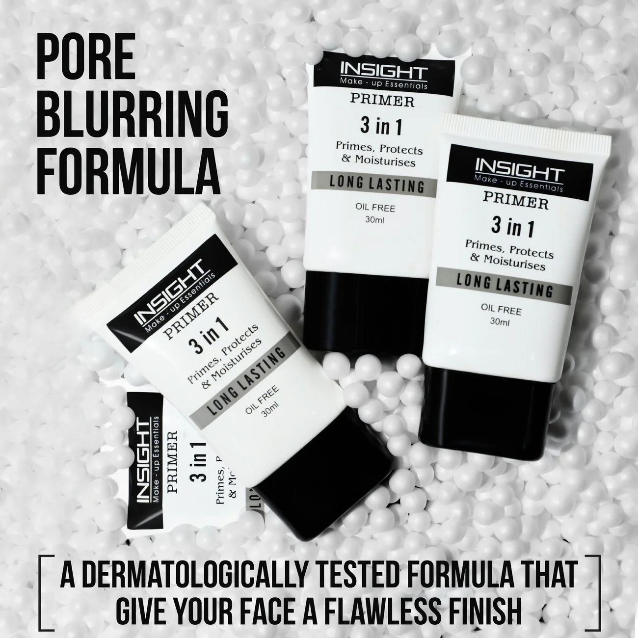 Insight Cosmetics 3 In 1 Long Lasting Primer, 10ml