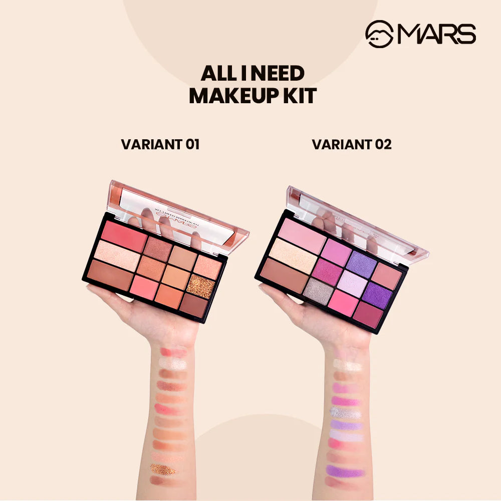 Mars All I Need Makeup Kit With Multicolor Eyeshadows, Blusher, Bronzer And Highlighter