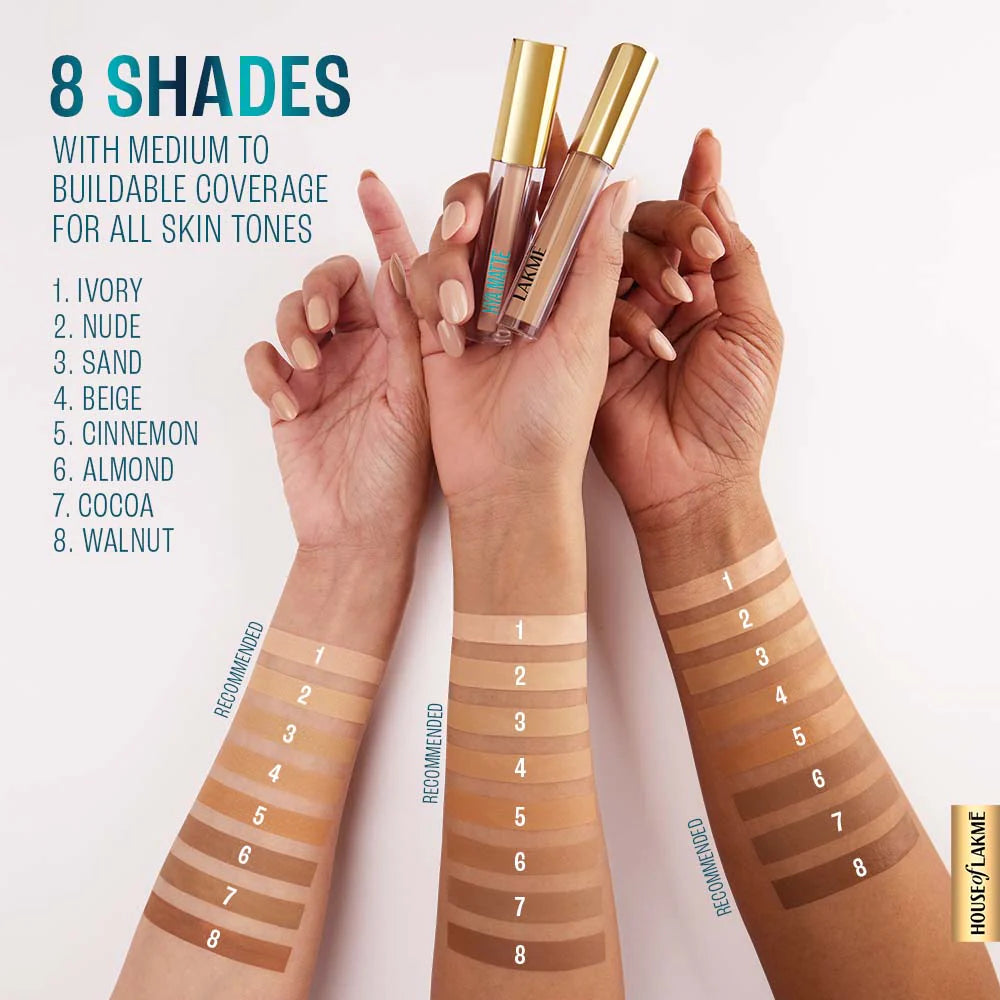 Lakmē 9 to 5 Hya Matte Liquid Concealer, 2ml