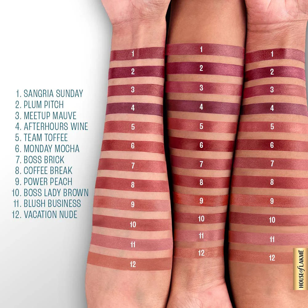 Lakmē 9to5 Hya Matte Lipstick, 3.6g