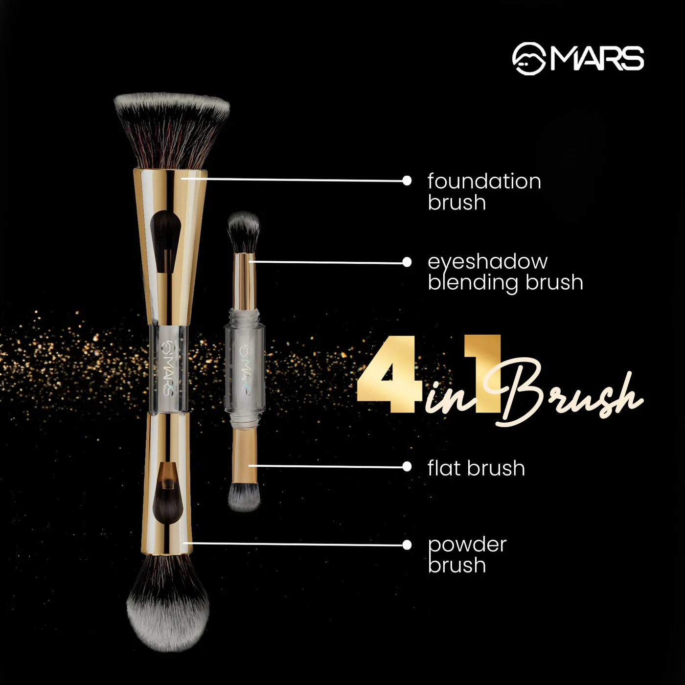 MARS 4 In 1 Travel Brush