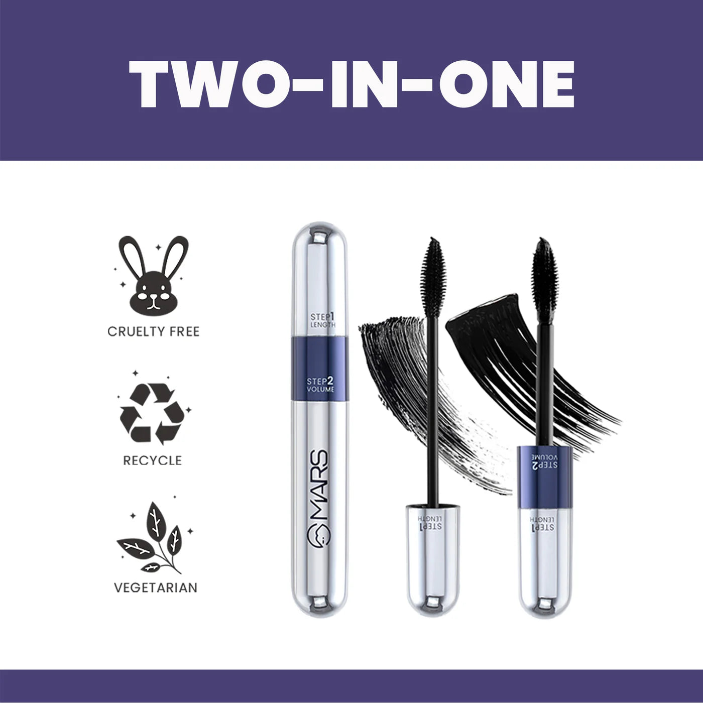 Mars Double Trouble Two-in-One Mascara, 14ml