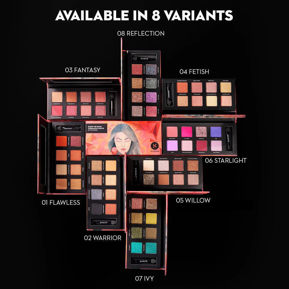 SUGAR Blend The Rules Eyeshadow Palette, 10.4g