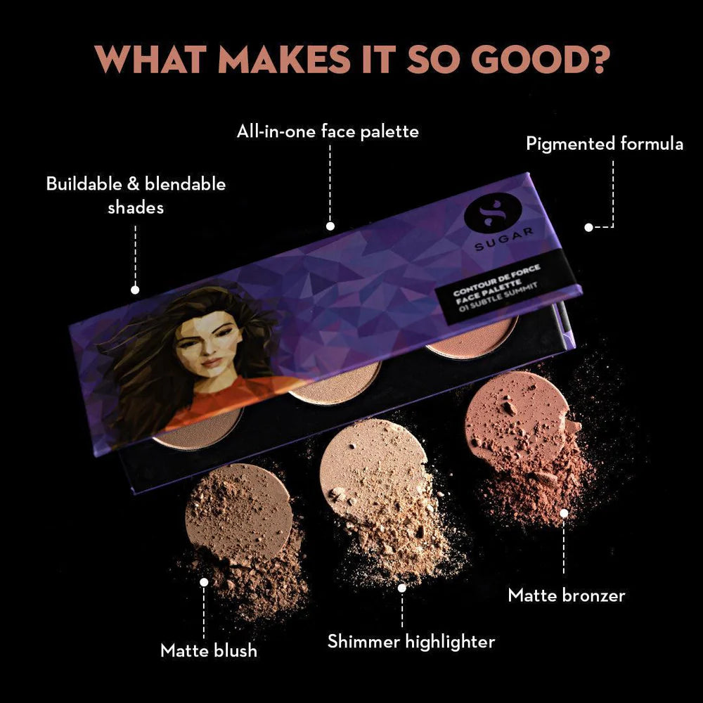 SUGAR Contour De Force Face Palette , 12g