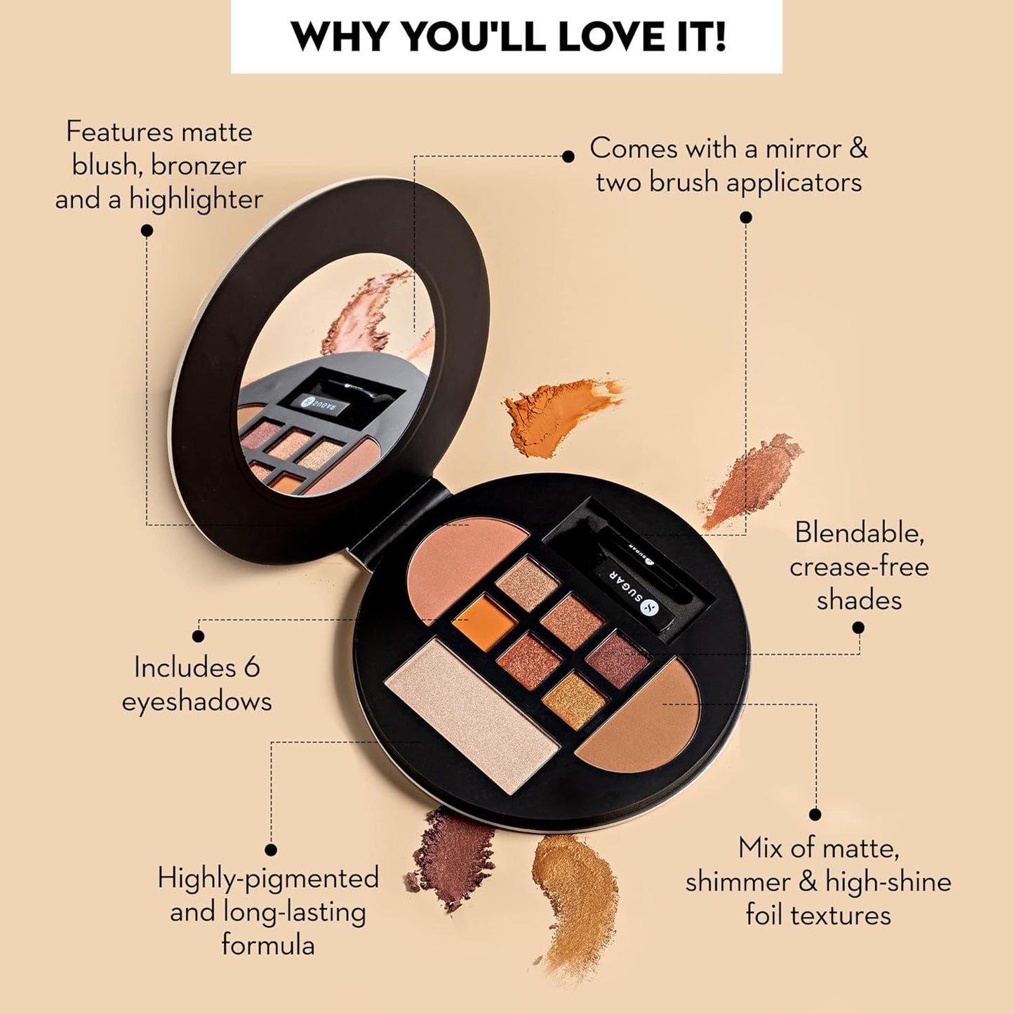 SUGAR Contour De Force Eyes And Face Palette, 20.3g