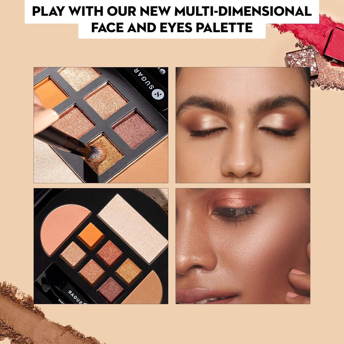 SUGAR Contour De Force Eyes And Face Palette, 20.3g