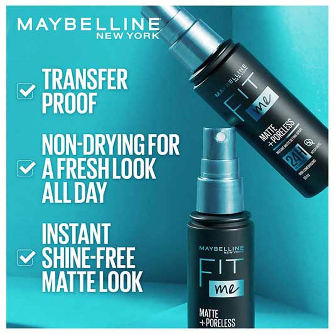 Maybelline New York Fit Me Matte + Poreless Setting Spray, 60ml