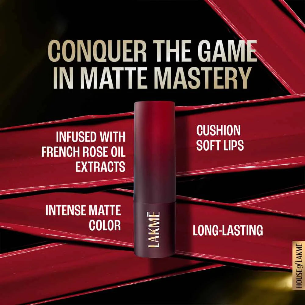 Lakmē Forever Matte Lipstick, 4.5g