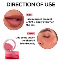 RENEE Glam Stack 3-In-1 Lip & Cheek Tint, 4.5gm