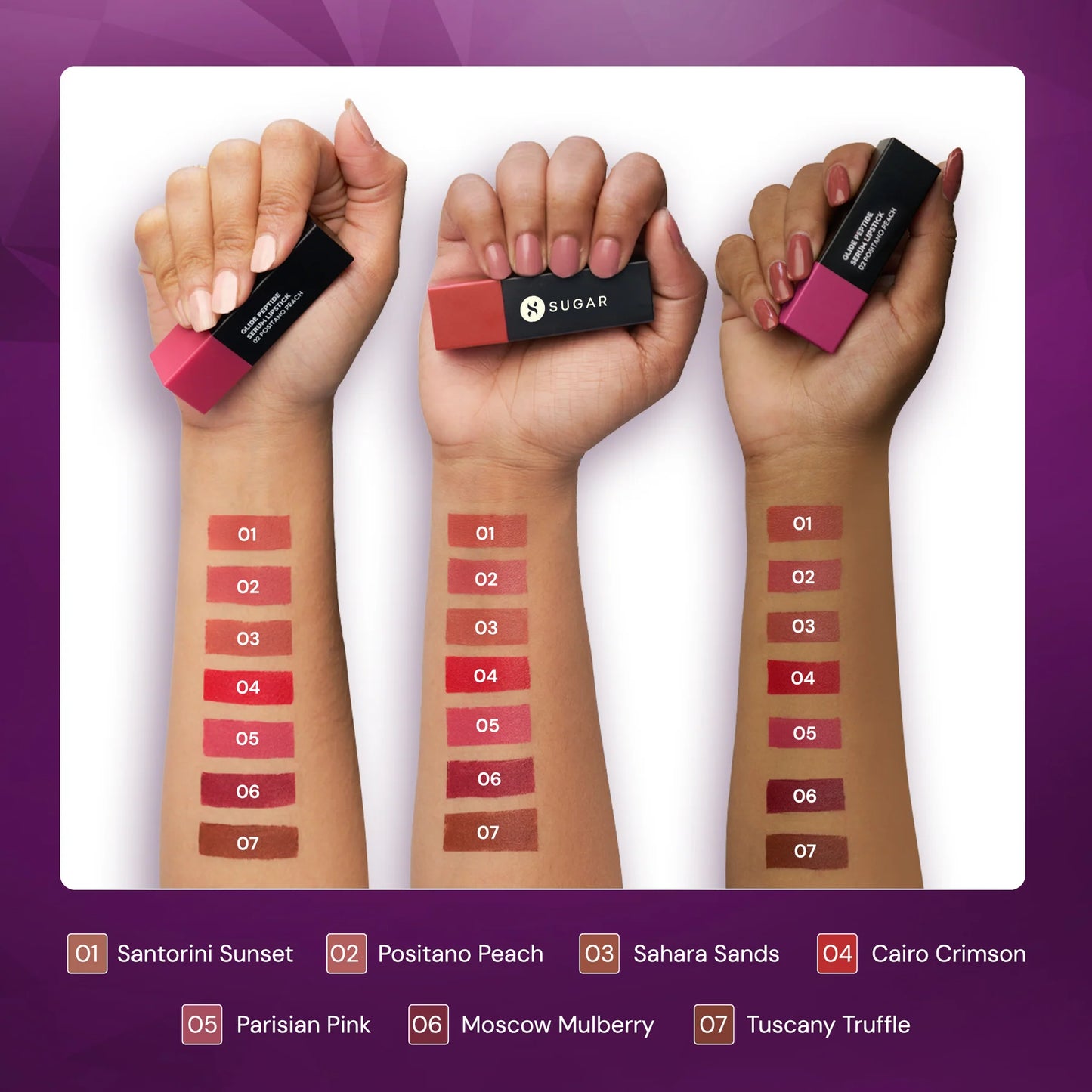 SUGAR Glide Peptide Serum Lipstick, 4.2g