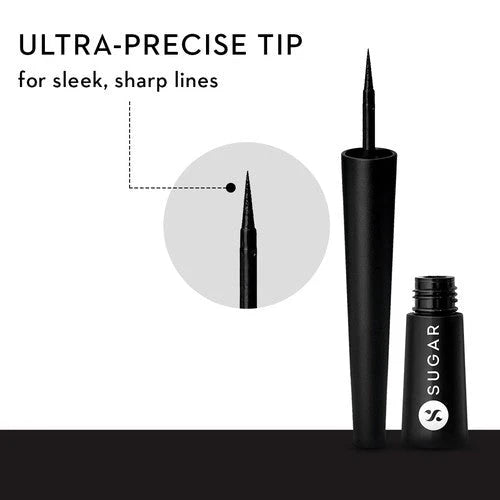 SUGAR Gloss Boss 24HR Eyeliner - 01 Back In Black, 2.5ml