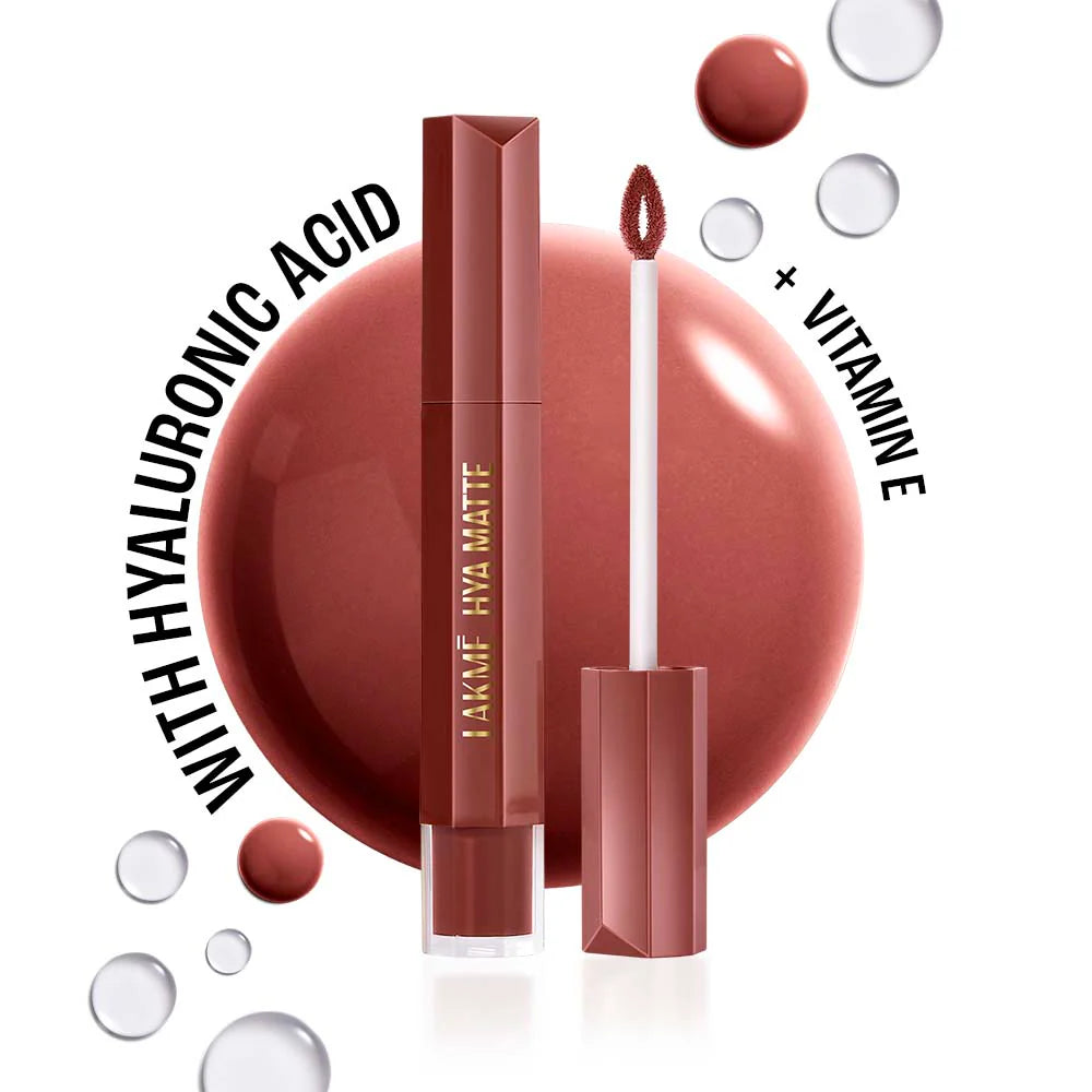 Lakmē 9to5 Hya Matte Liquid Lipstick, 5.3ml
