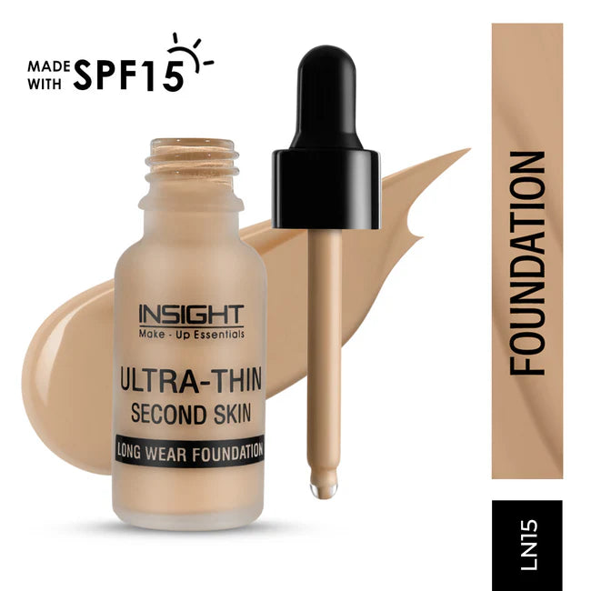 Insight Cosmetics Ultra-Thin Second Skin Long Wear Foundation, 20ml