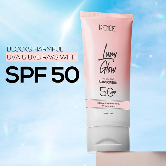 RENEE Lumi Glow Highlighting Sunscreen with SPF 50, 50g