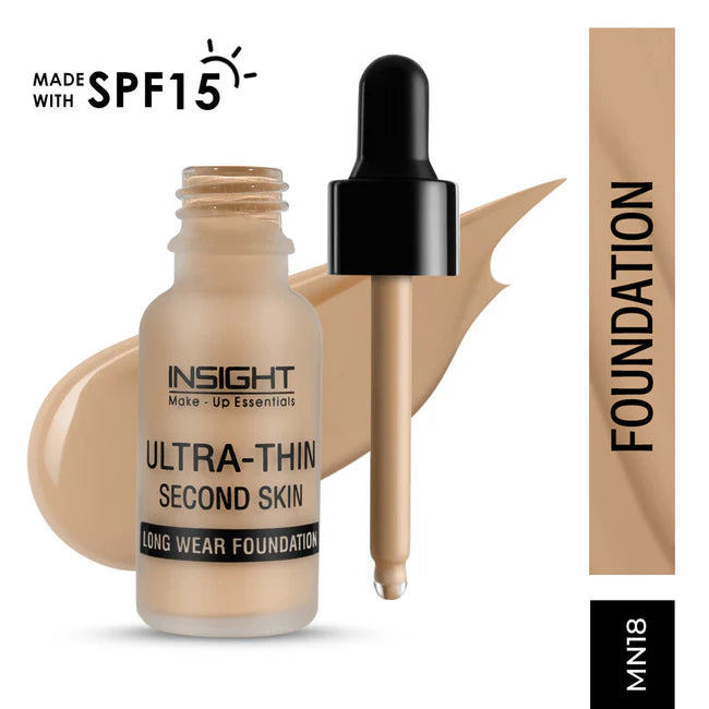 Insight Cosmetics Ultra-Thin Second Skin Long Wear Foundation, 20ml