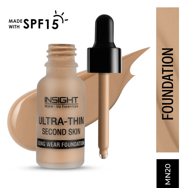 Insight Cosmetics Ultra-Thin Second Skin Long Wear Foundation, 20ml