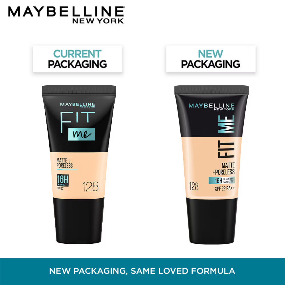 Maybelline New York Fit Me Matte + Poreless Foundation With SPF 22 PA ++ , 18ml