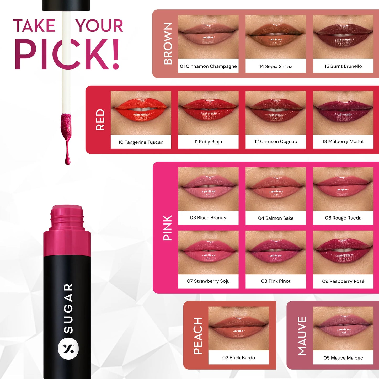 SUGAR Partner In Shine Transferproof Lip Gloss, 3ml