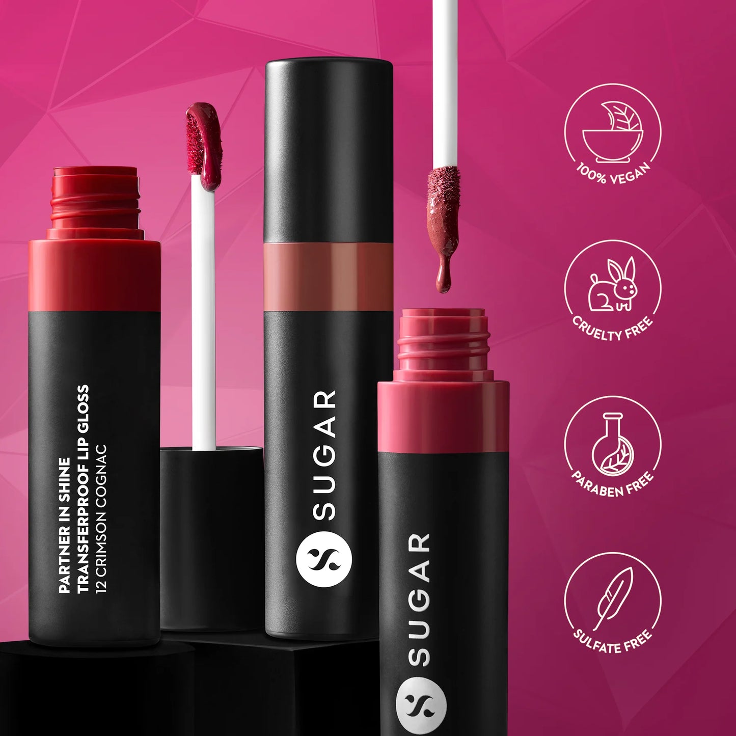 SUGAR Partner In Shine Transferproof Lip Gloss, 3ml