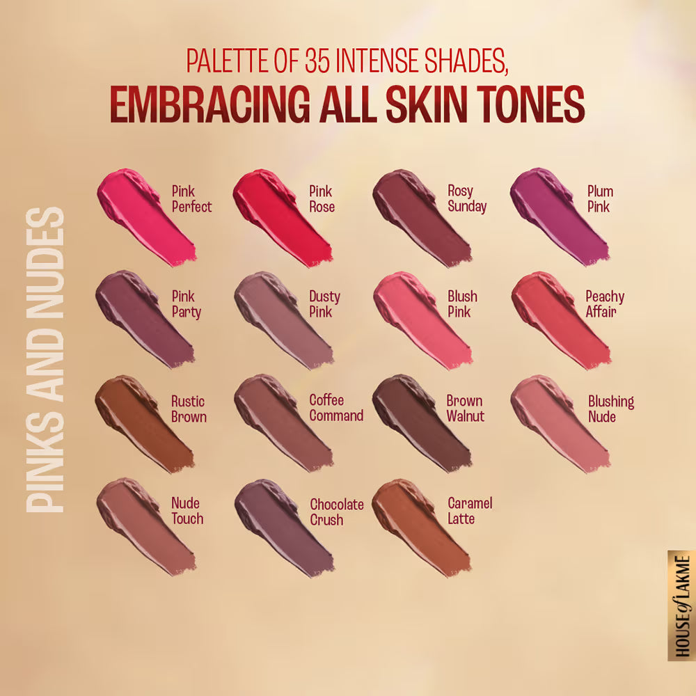 Lakmē 9to5 Powerplay Priming Matte Lipstick, 3.6g