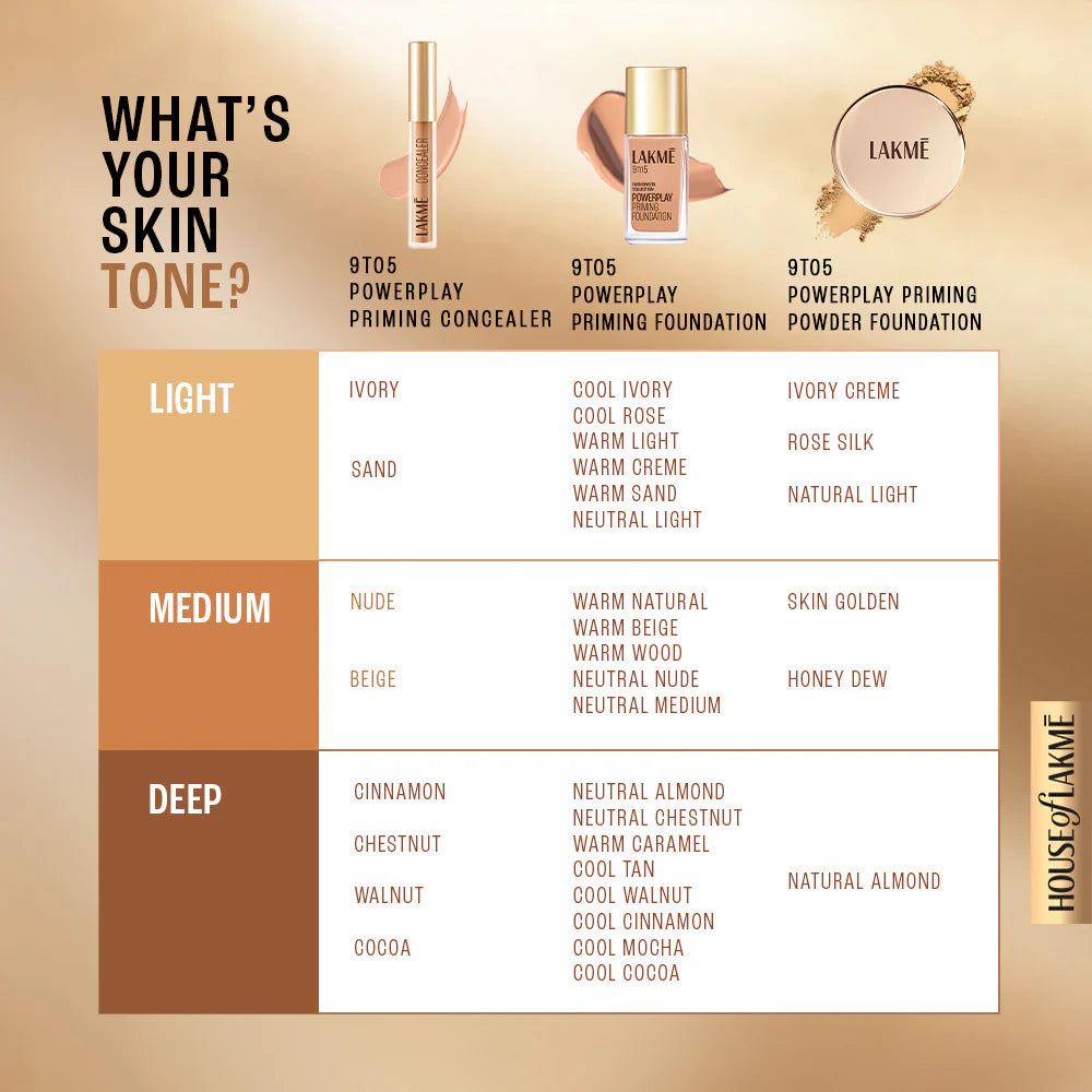 Lakmē 9to5 Powerplay Priming Foundation , 25ml