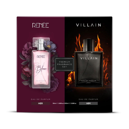 RENEE x VILLAIN Premium Eau De Parfum Gift Set for Him & Her, Pack of 2