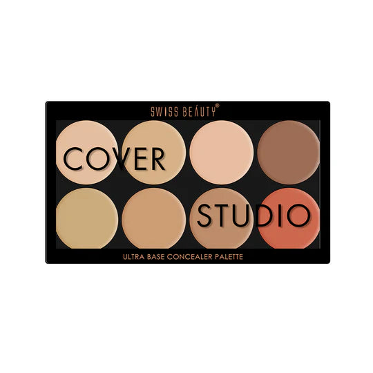 Swiss Beauty Cover Studio Ultra Base Concealer Palette, 19g