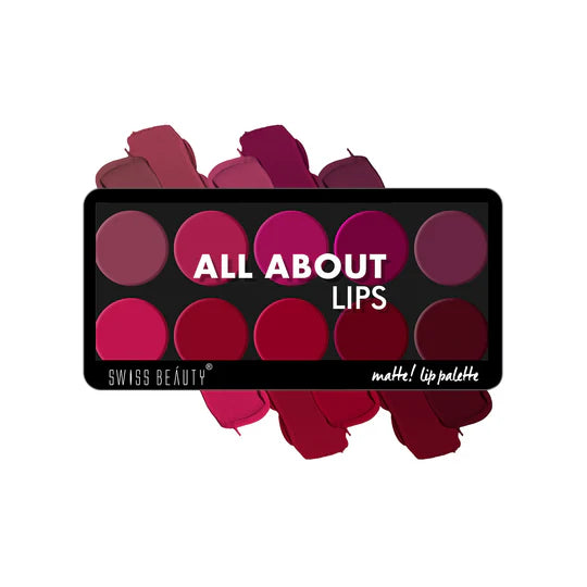 Swiss Beauty Matte Lip Palette, 12g