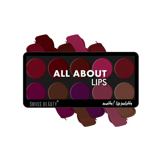 Swiss Beauty Matte Lip Palette, 12g