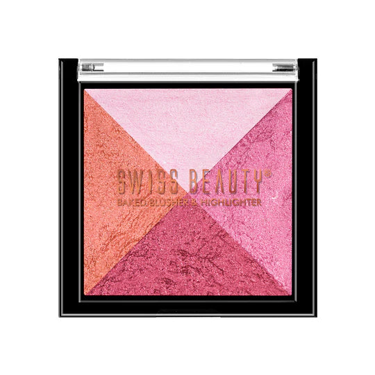 Swiss Beauty 2-in 1- Baked Blusher & Highlighter, 7g