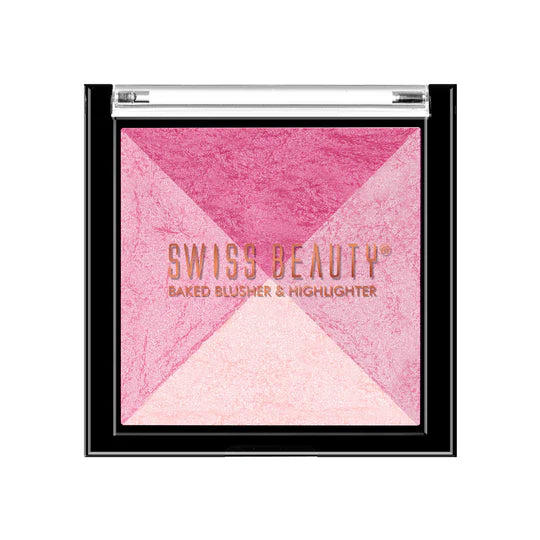 Swiss Beauty 2-in 1- Baked Blusher & Highlighter, 7g