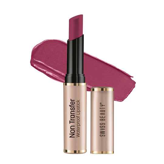 Swiss Beauty Non Transfer Waterproof Lipstick, 3g