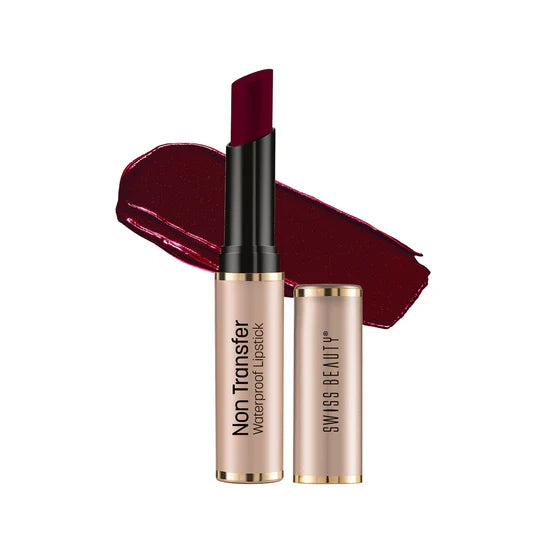Swiss Beauty Non Transfer Waterproof Lipstick, 3g